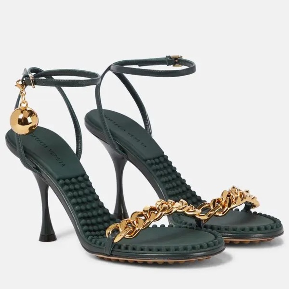 Bottega Veneta Dot Heeled Sandals